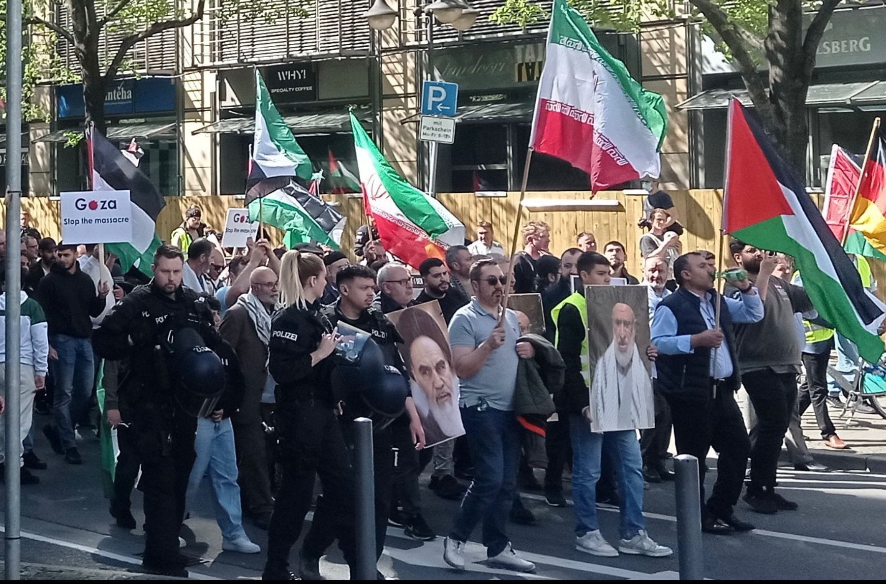 Frankfurt Citizens Stand Against Al-Quds Day March